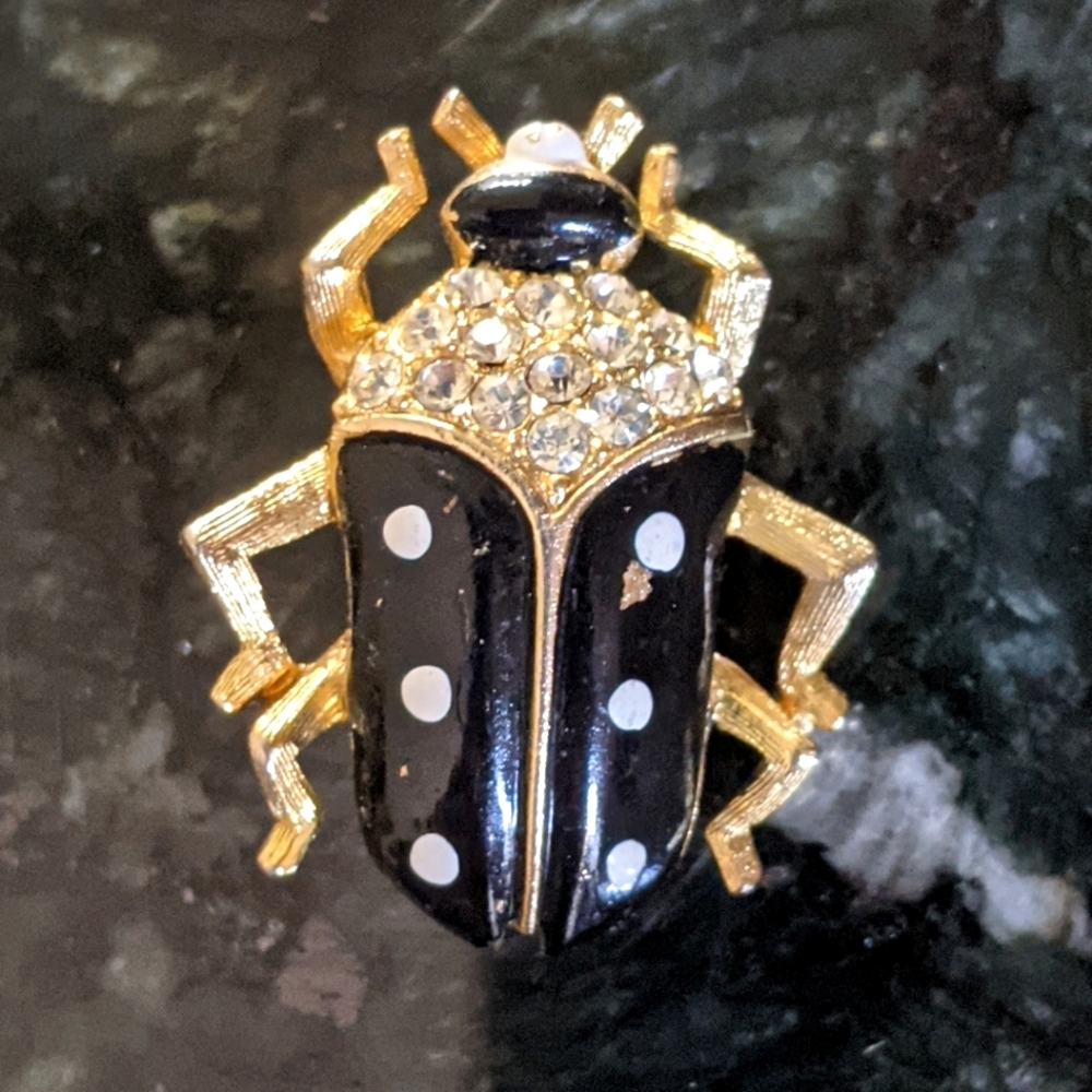 Vintage JJ Beetle Brooch